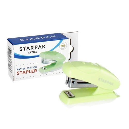 Zszywacz mini STK-300 pastel zielony, STARPAK