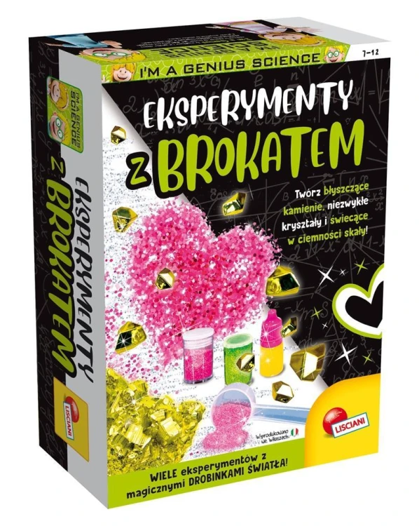 Mały Geniusz - Eksperymenty z brokatem, Lisciani
