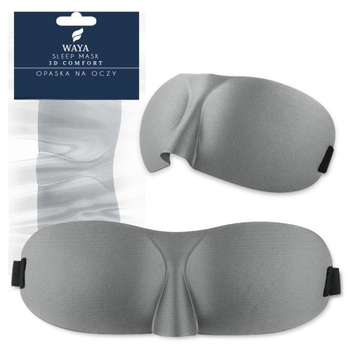Opaska na oczy do spania 3D Comfort szara, Sipo