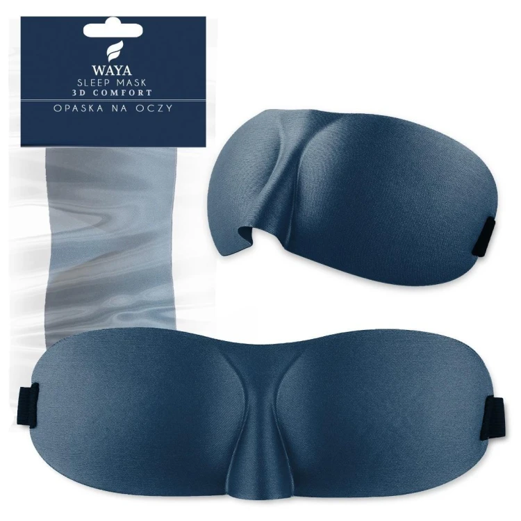 Opaska na oczy do spania 3D Comfort niebieska