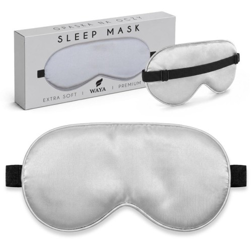 Opaska na oczy do spania extra soft szara, Sipo