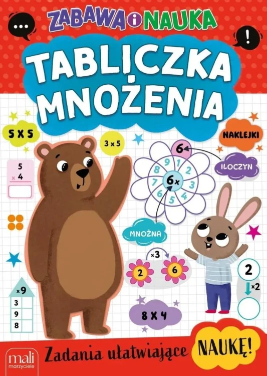 Kolorowanka zabawa i nauka tabliczka mnożenia
