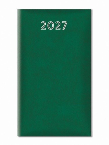 Terminarz 2027 tygodniowy standard zielony