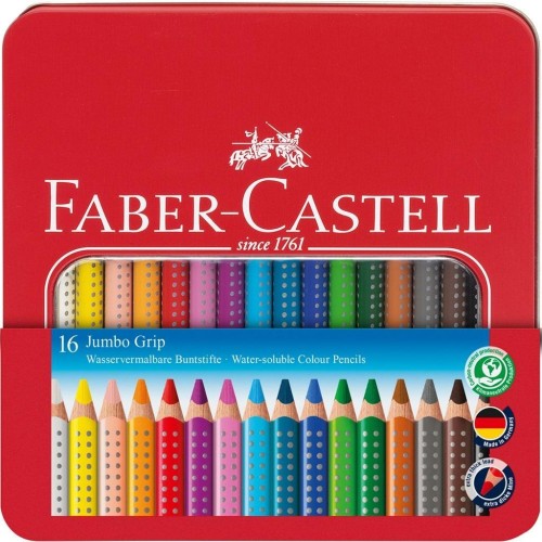 Kredki Jumbo Grip 16 kolorów, Faber Castell