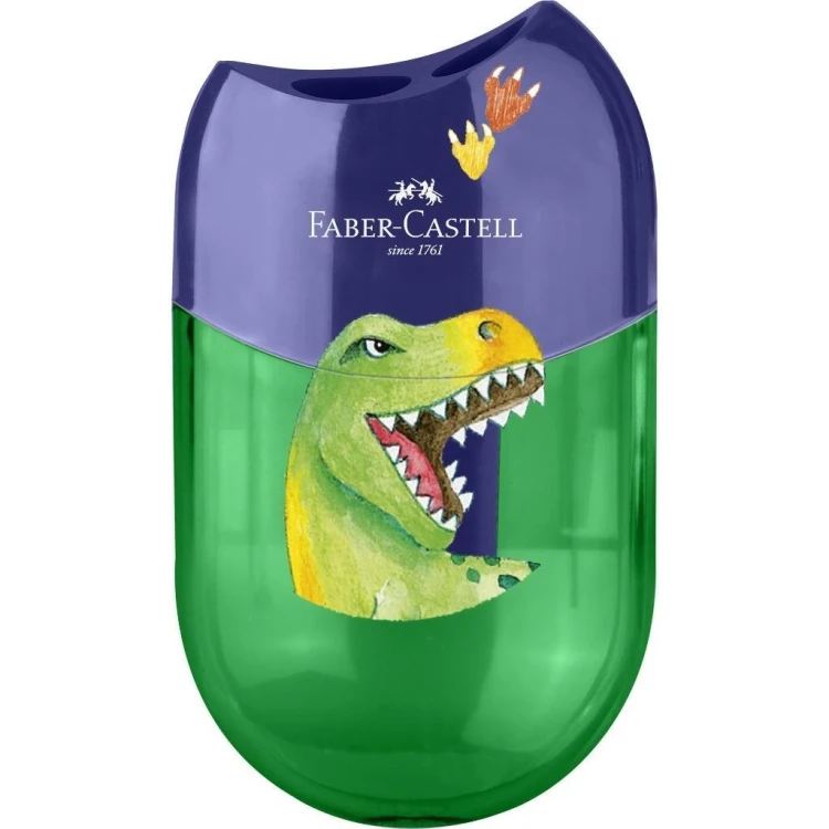 Temperówka podwójna owalna Dinozaur, Faber Castell