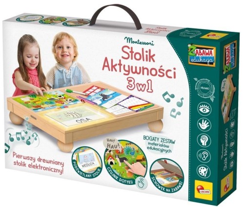 Montessori Biurko aktywności 3w1, Lisciani