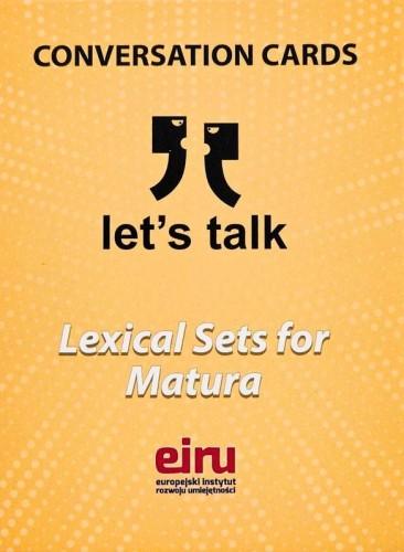Karty Konwersacyjne Let's talk Lexical Sets for...
