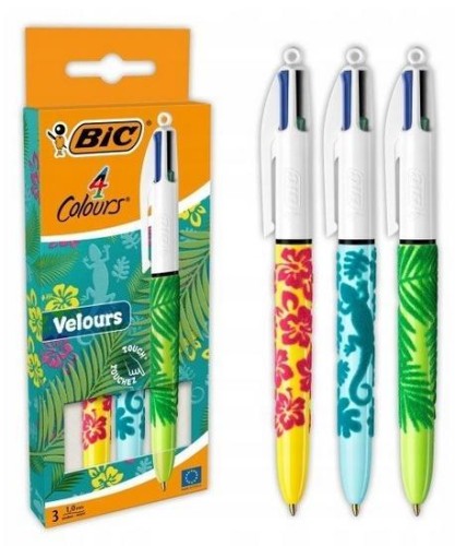 Długopis 4 Colours Velours Długopis 3szt BIC, BIC