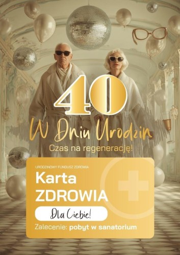 Karnet Urodziny 40