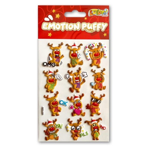 Naklejki puffy Emotion Reindeers, Penmate