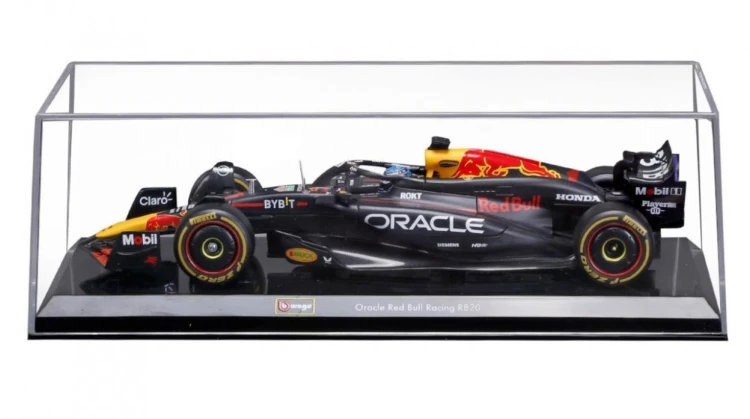 Formula With Helmet&Plastic Stand Oracle Red Bull
