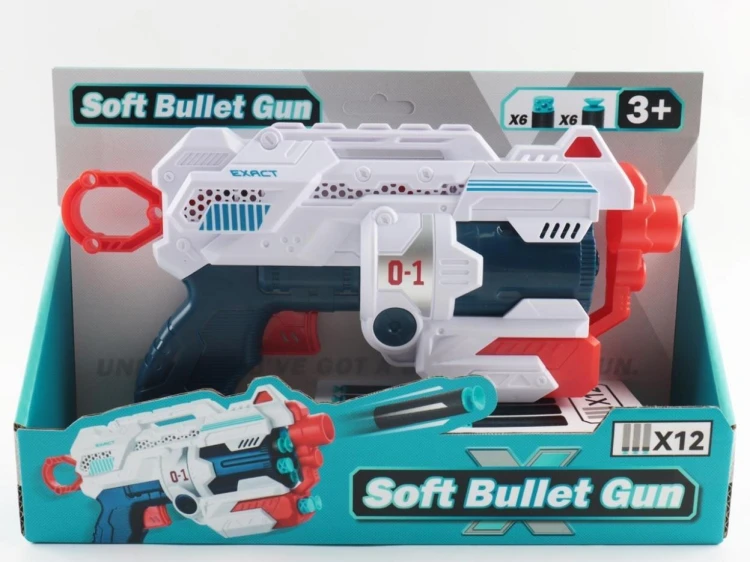 Pistolet na pociski Soft 12szt, Madej