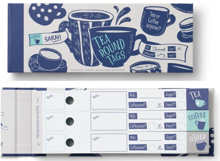Znaczniki do kawy/herbaty - Tea round tags, IF