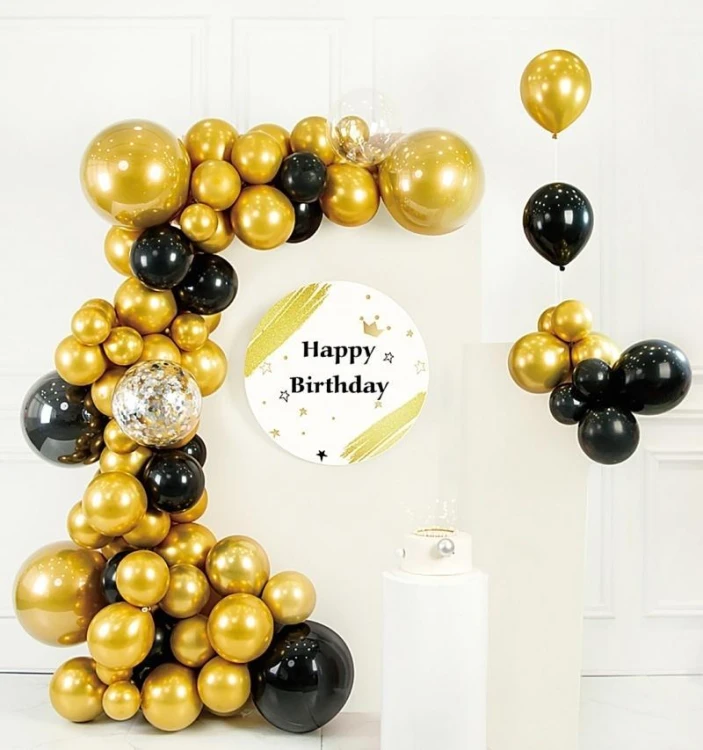 Zestaw balonów złoty 73szt PARTY GO
