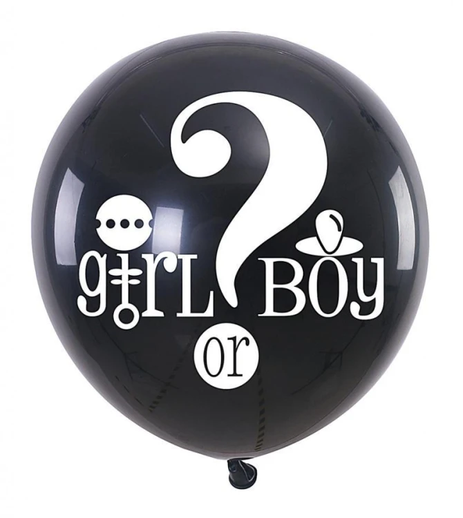Balon z konfetti GO Girl Or Boy 90cm PARTY GO