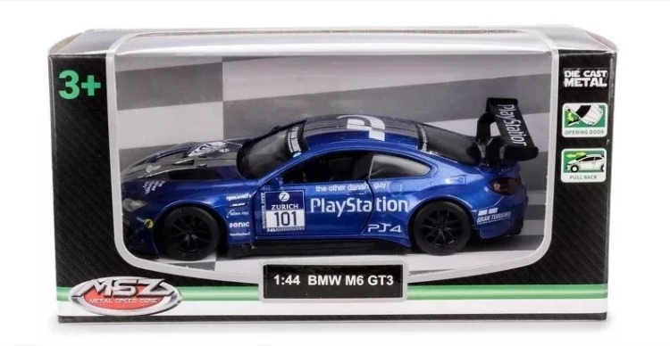 MSZ 1:44 BMW M6 GT3/67381A/blue, Daffi