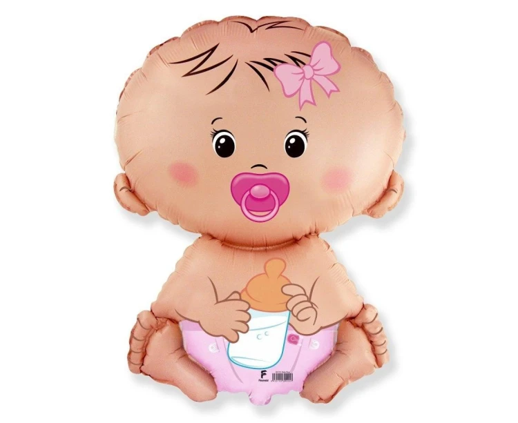 Balon foliowy 61cm Bobas Dziewczynka