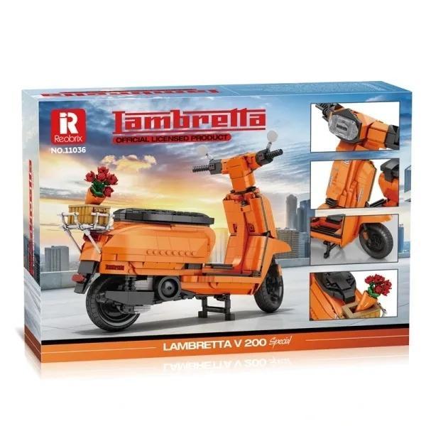 Klocki Lambretta V200 Orange 1169el, Reobrix
