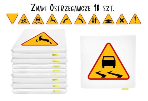 Poduszki Znaki Drogowe 3cm 10szt, Akson