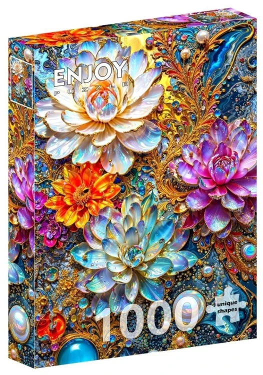 Puzzle 1000 Perłowe lilie wodne, Enjoy