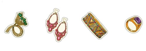 Magnesy dekoracyjne MGN 004 4szt ROSSI, Rossi