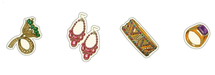 Magnesy dekoracyjne MGN 004 4szt ROSSI, Rossi