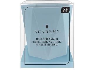Przybornik na biurko Academy Niebieski, INTERDRUK