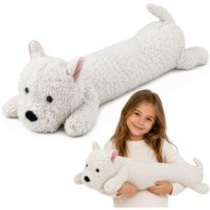 West highland pluszowy biały 90cm, Leantoys