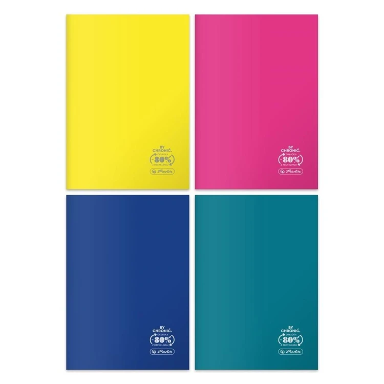 Zeszyt B5/60K kratka Eco PP Colors (5szt), HERLITZ