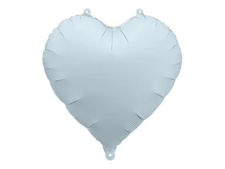Balon foliowy Serce 45cm mglisty niebieski