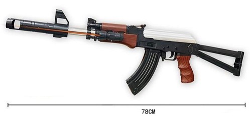 Karabin AK-47 na kulki plastikowe z laserem