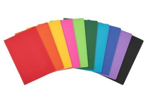 Zeszyt A5/60K linia z marginesem Rainbow (10szt)