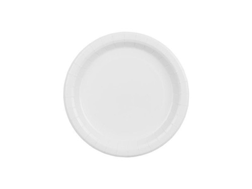 Talerzyki papierowe białe 18cm 6szt