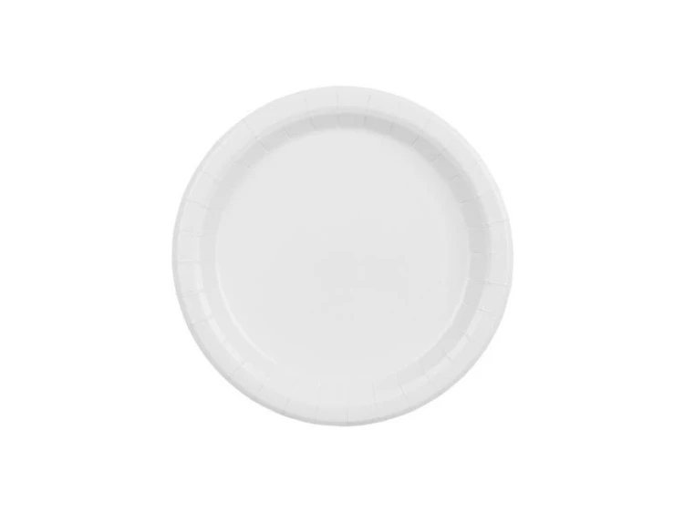 Talerzyki papierowe białe 18cm 6szt