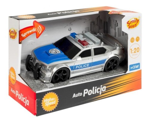 Auto policja Junior 1:20, Smily Play