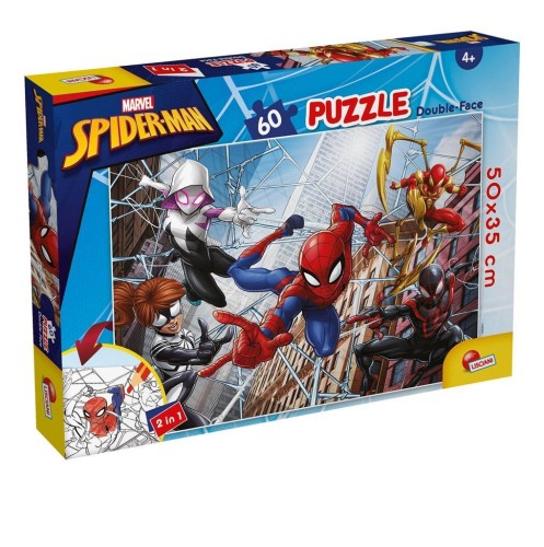 Puzzle dwustronne 60 Marvel Spiderman, Lisciani