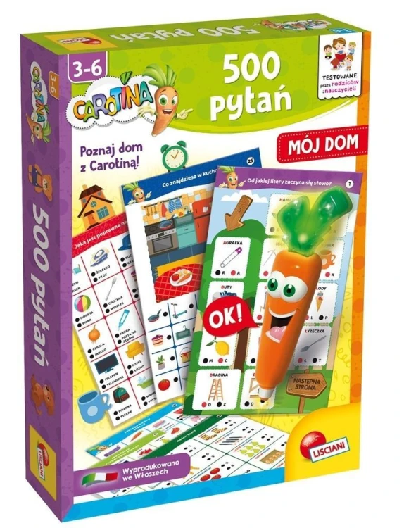 Carotina - 500 pytań Mój dom, Lisciani