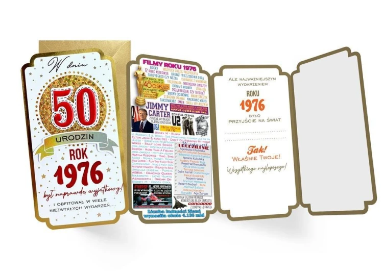 Karnet Urodziny 50