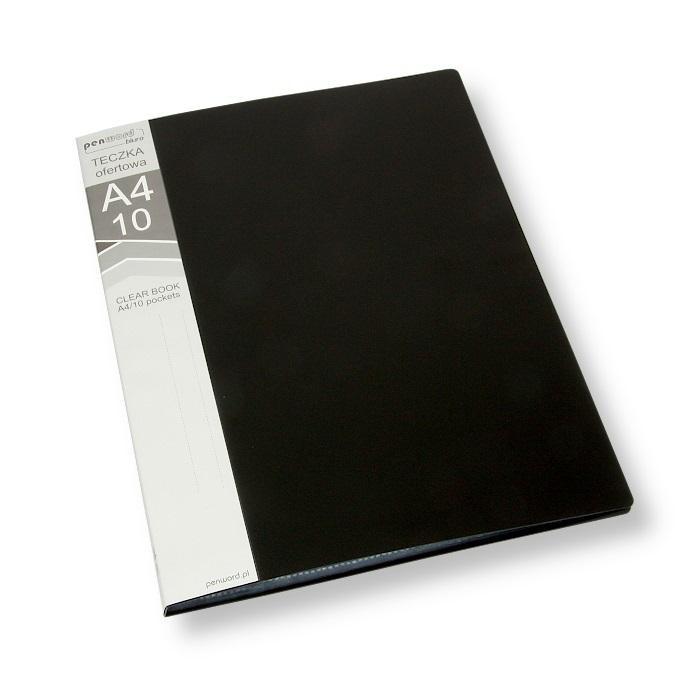 Teczka A4/10 ofertowa czarna, Polsirhurt
