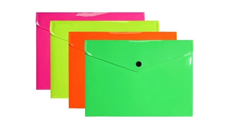 Teczka koperta A5 PP neon (10szt), Biurfol