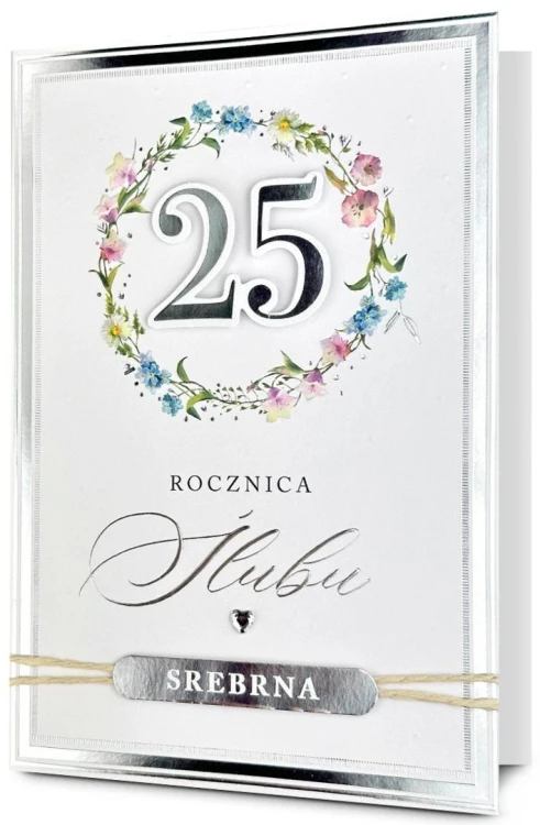 Karnet Rocznica ślubu 25