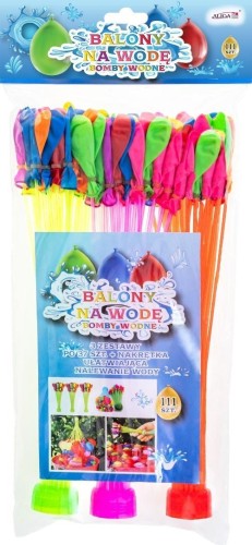 Balony wodne z nakrętką do nalewan 111szt, Aliga