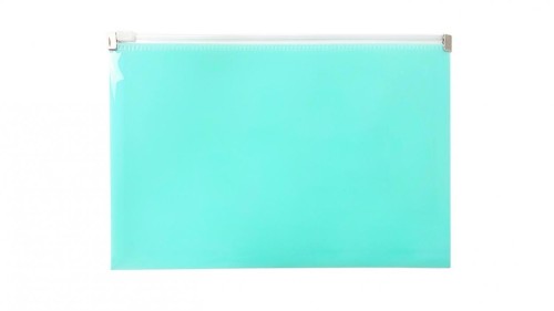 Teczka na suwak A5 PP pastel zielony, Biurfol
