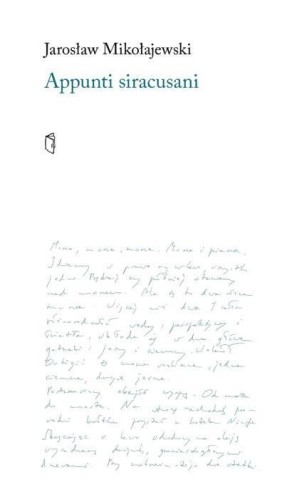 Appunti Siracusani, Jarosław Mikołajewski