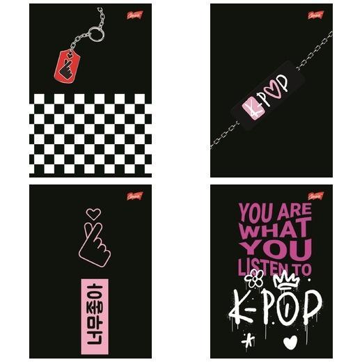 Zeszyt A5/60k kratka K-Pop Vibes (10szt), UNIPAP
