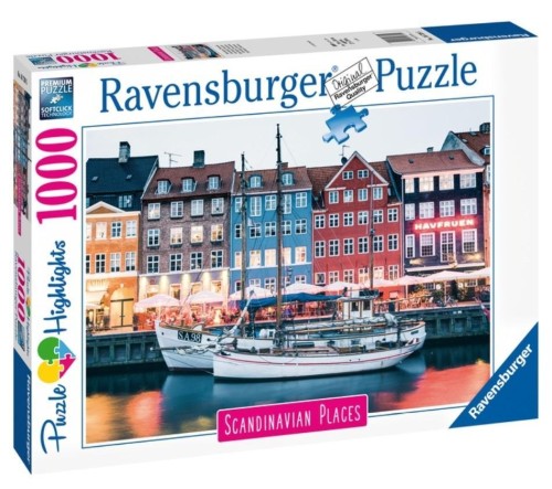 Puzzle 1000 Skandynawskie miasto, Ravensburger