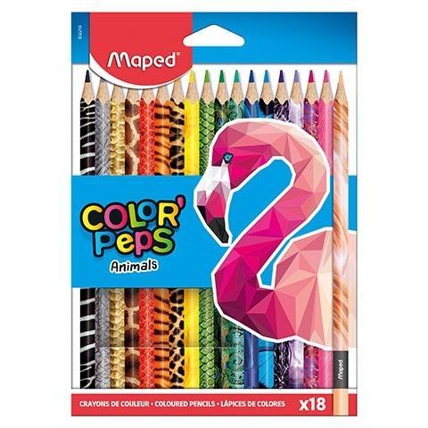 Kredki Colorpeps Animals 18 kolorów MAPED, Maped