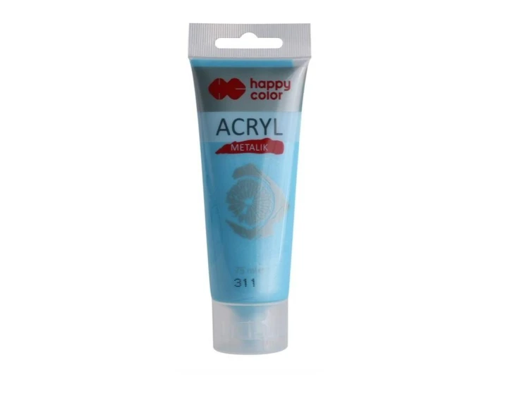 Farba akrylowa 75 ml niebieski HAPPY COLOR, GDD