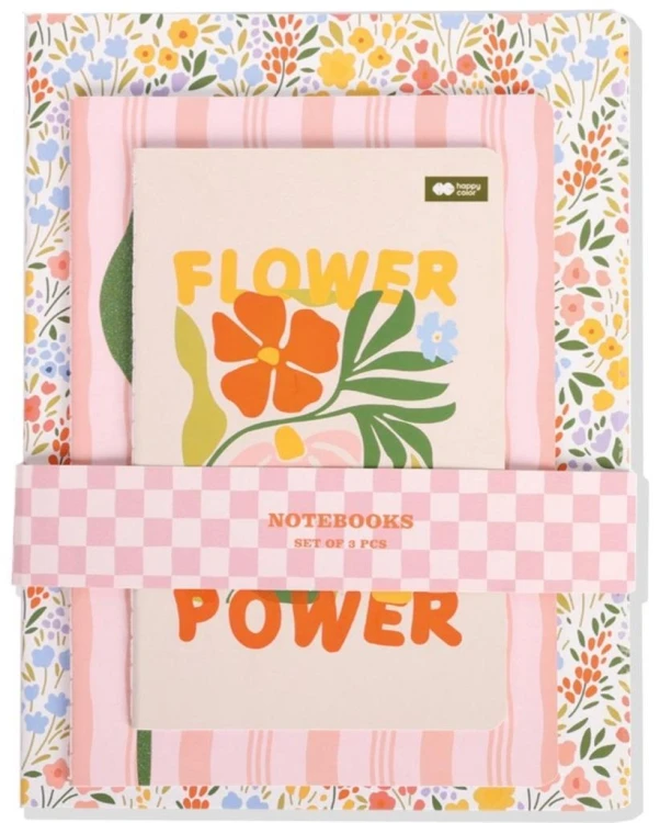 Notes szyty Bloom boho (3szt) HAPPY COLOR, GDD