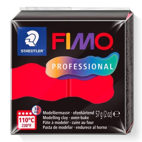 Masa termoutwardzalna Fimo 57g czerwony, Staedtler